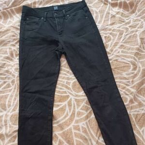 GAP denim black skinny jeans size 27